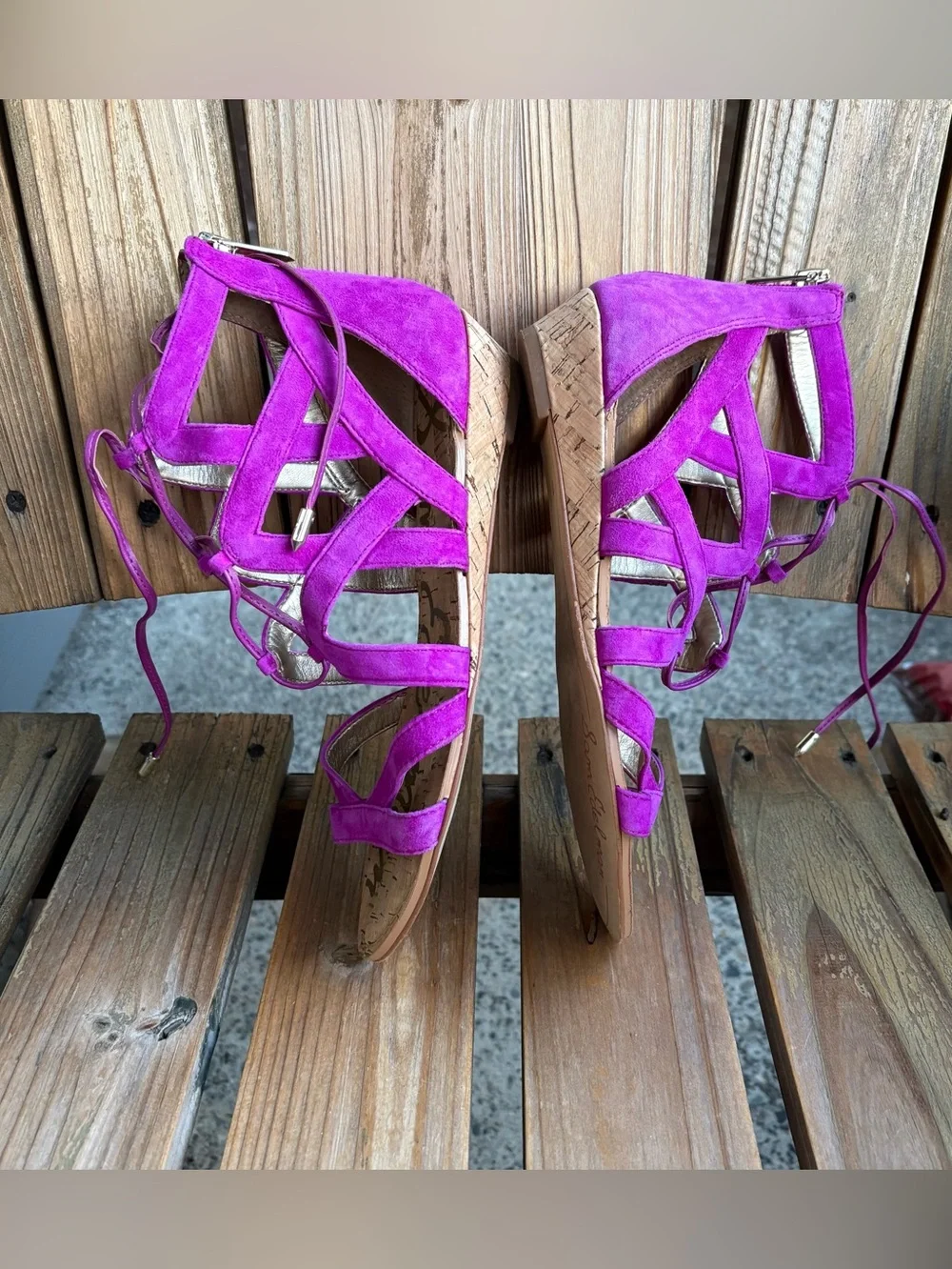 Sam Edelman Dawson Fuchsia Gladiator Sandal Size 7